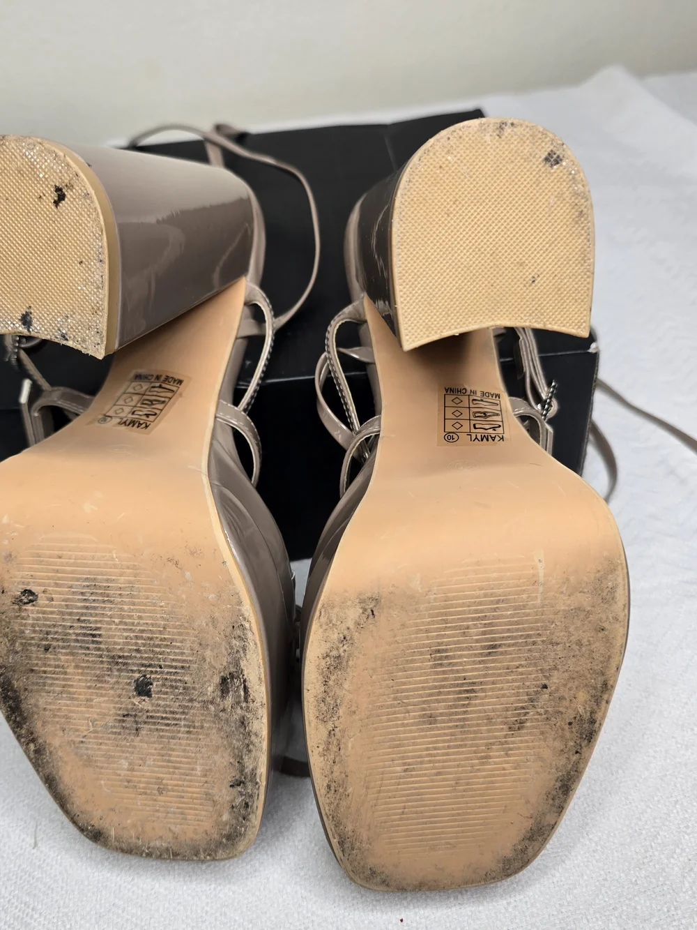 So Me Nude Patent Platform Heels Women's Size 10 – Mint Condition